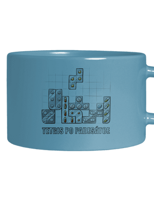 Tetris po padesátce  hrnek makronka Blue Macaron