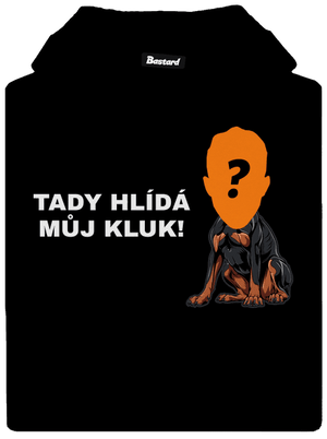 Tady hlídám já dámská mikina klokanka Black