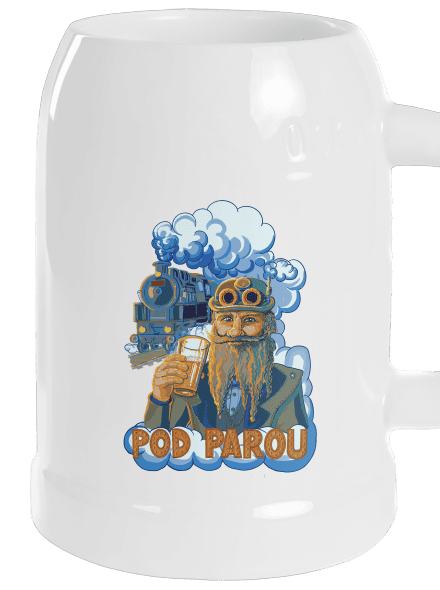 Pod parou půllitr White