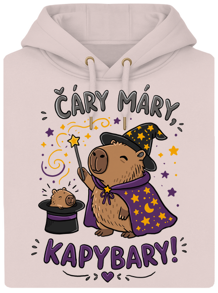 Čáry máry kapybary unisex mikina premium Rose Chalk