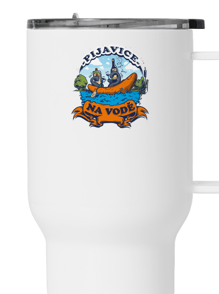 Pijavice na vodě termohrnek White
