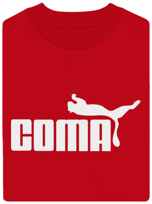 Coma unisex mikina bez kapuce Red