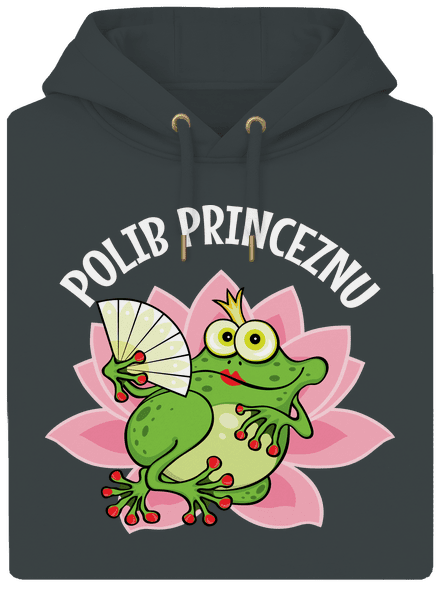 Polib princeznu a prince unisex mikina premium Charcoal