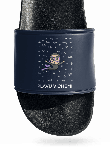 Plavu v chemii pantofle Navy