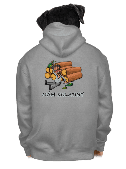 Mám kulatiny pánská mikina na zip Light Melange