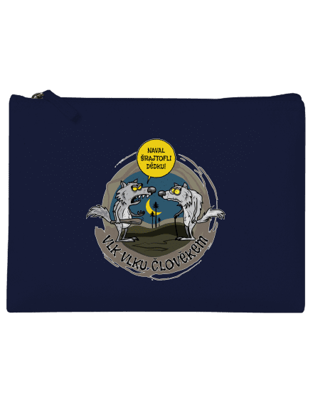 Vlk vlku člověkem taštička French Navy