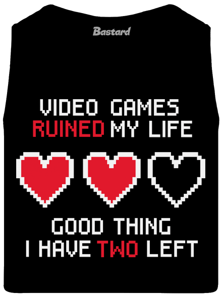 Video games pánské tílko Black