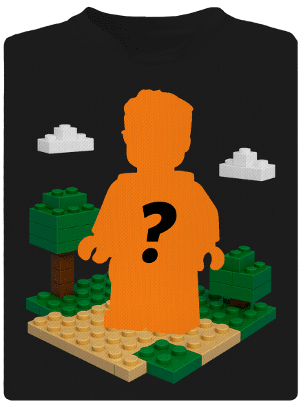 Lego postava z vlastní fotky dětské sportovní tričko Black