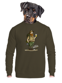 unisex mikina bez kapuce