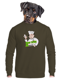 unisex mikina bez kapuce