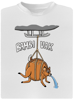Bambi vak dětské sportovní tričko White