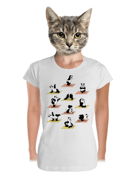Pandí jóga dámské tričko premium White