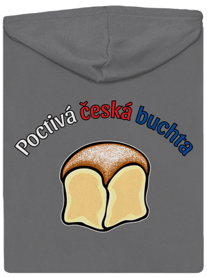 Poctivá buchta a klobása dámská mikina na zip Steel Gray