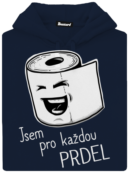 Prdel pánská mikina klokanka Navy