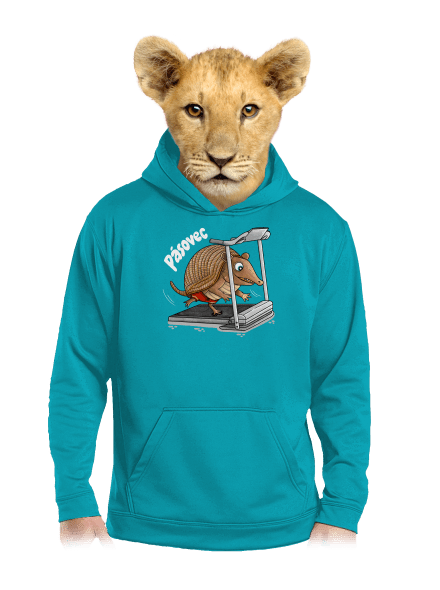 Pásovec dětská mikina klokanka Hawaiian Blue