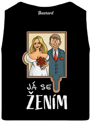 Já se žením/vdávám pánské tílko Black