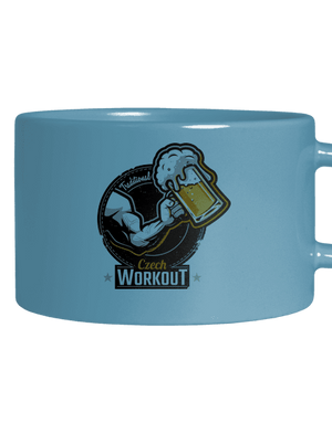 Czech Workout hrnek makronka Blue Macaron