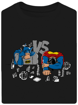 Souboj superhrdinů unisex tričko oversized Black