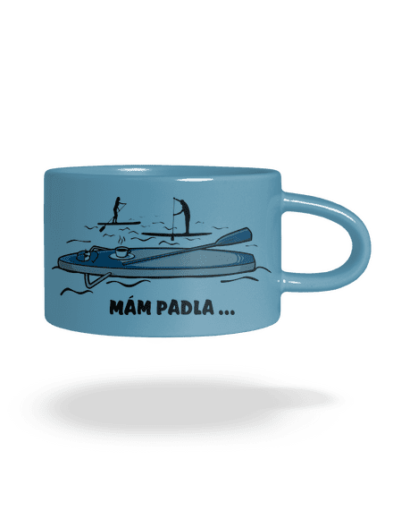 Mám padla hrnek makronka Blue Macaron
