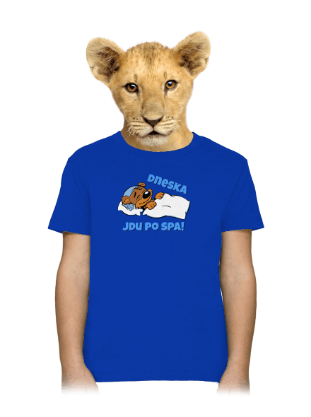 Dneska jdu po spa dětské tričko Royal Blue