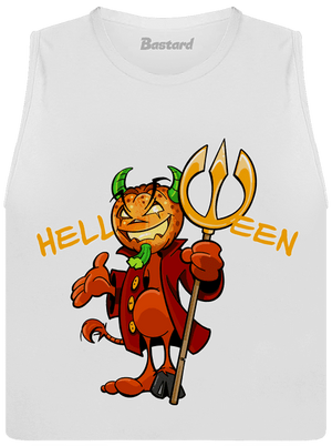 Helloween dámské tílko volné White