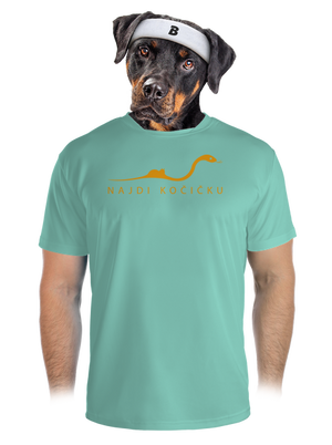 Najdi kočičku pánské sportovní tričko Mint Mal