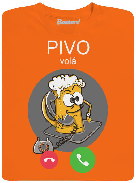 Pivo volá pánské tričko Orange