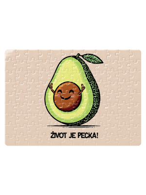 Život je pecka puzzle White