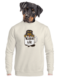 unisex mikina bez kapuce