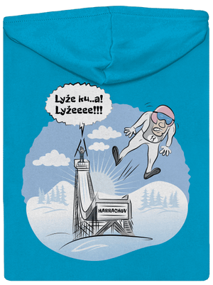 Lyže dámská mikina na zip Blue Atol