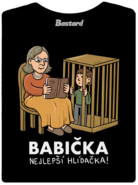 Babička hlídačka dámské tričko Black