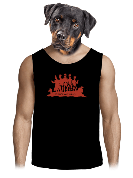 Punks Not Dead pánské tílko Black