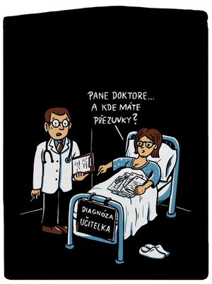 Diagnóza učitelka pánská mikina na zip Black