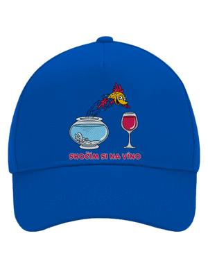 Skočím si na víno kšiltovka baseballka Bright Royal
