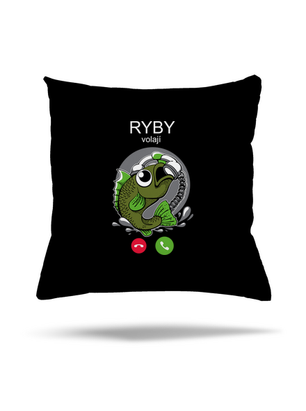 Ryby volají polštář Black