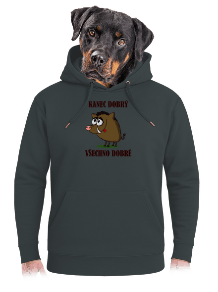 Kanec dobrý unisex mikina premium Charcoal