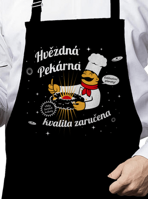 Hvězdná pekárna zástěra Black