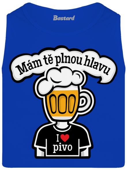 Mám tě plnou hlavu pánské tílko Royal Blue
