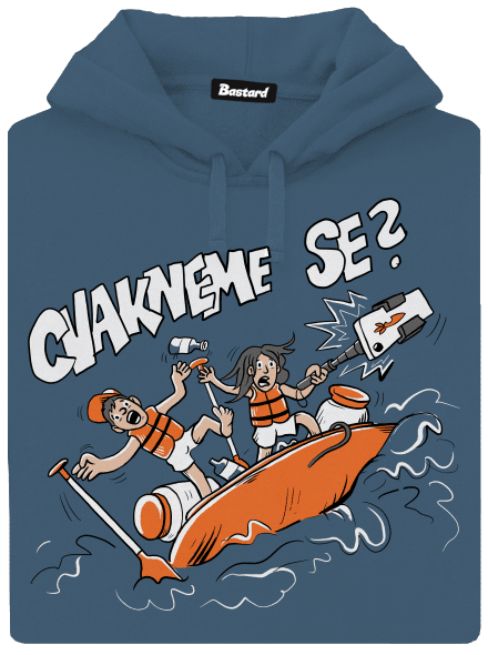 Cvakneme se dámská mikina klokanka Denim