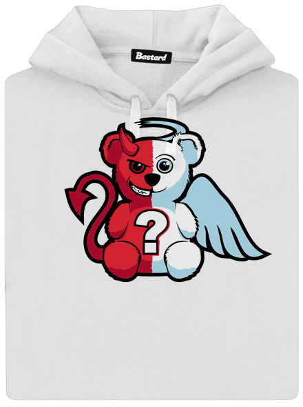 Anděl vs. ďábel dámská mikina klokanka White