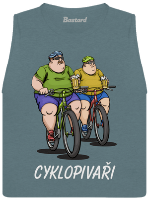 Cyklopivaři dámské tílko volné Heather Deep Teal