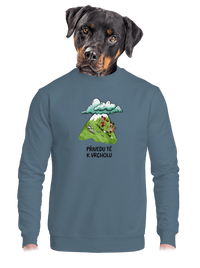 unisex mikina bez kapuce