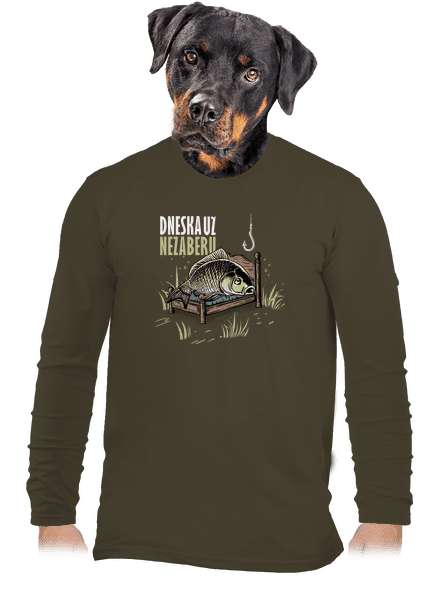 Dneska už nezaberu pánské dlouhý rukáv Urban Khaki