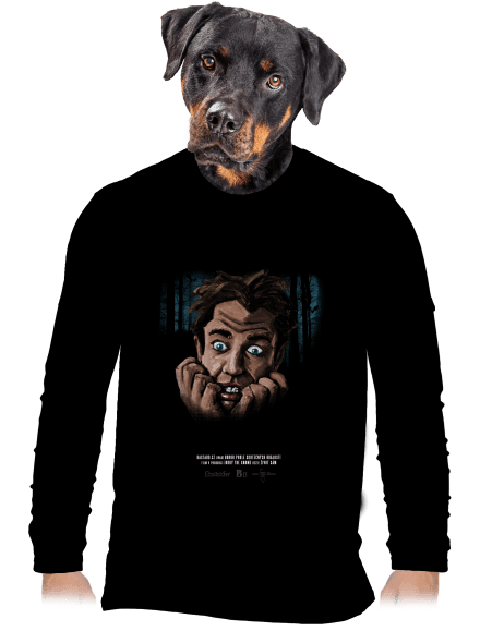 B13: Tvoje noční můra pánské dlouhý rukáv Black