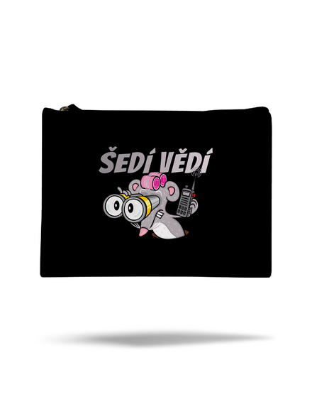 Šedí vědí - myš taštička Black
