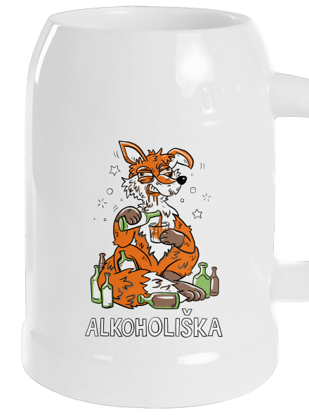 Alkoholiška půllitr White