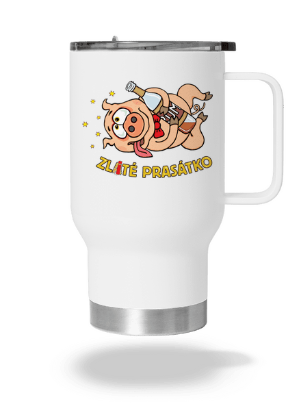 Zlité prasátko termohrnek White