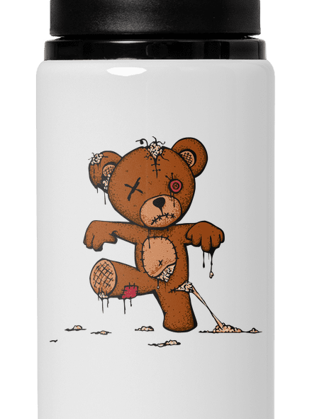 Zombie teddy lahev na vodu White