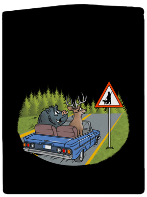 Myslivec pánská mikina na zip Black