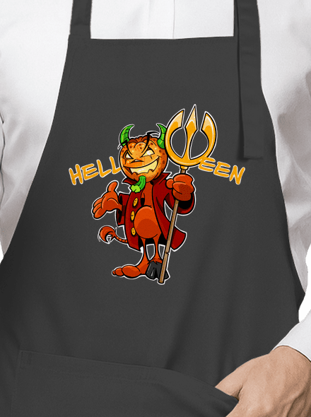 Helloween zástěra Dark Grey